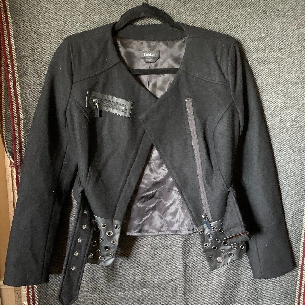 XS black bebe jacket